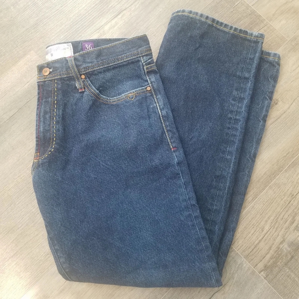 AKOO Mens Jeans Size 36 A King of Oneself 5 Pocket Straight Leg